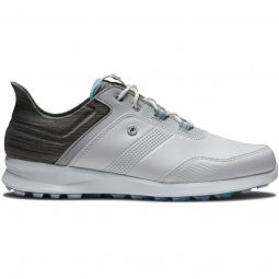 FootJoy Womens Stratos Golf Shoes - White/Ice Blue 90119