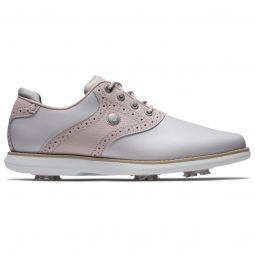 FootJoy Womens Traditions Golf Shoes - Grey/Pink 97920