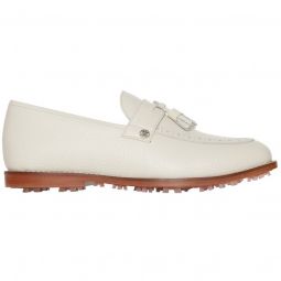 G/FORE Womens Tassel Brogue Cruiser Gallivanter Luxe Leather Golf Shoes - Stone