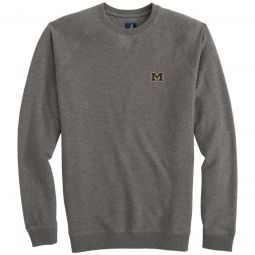 johnnie-O University of Michigan Freeman Crewneck Fleece Golf Sweatshirt