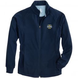 johnnie-O Womens University of Michigan Blakely Full Zip Golf Jacket - 2023 CFP Champions Logo