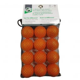 JEF World of Golf High Impact Foam Practice Golf Balls 12 Pack - Orange