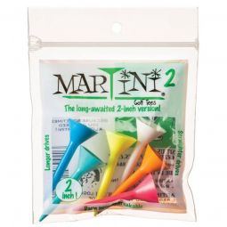 2 Martini Golf Tees 6 Pack - Mixed Colors