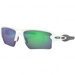 Oakley Flak 2.0 XL Team Colors Polished White Sunglasses - Prizm Jade Lens