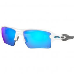 Oakley Flak 2.0 XL Team Colors Polished White Sunglasses - Prizm Sapphire Lens