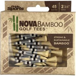 Pride Sports Nova Bamboo 2 3/4 Golf Tees - 45 Pack