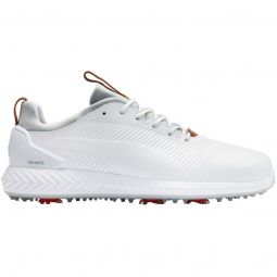 Puma Ignite PWRAdapt Leather 2.0 Golf Shoes - White/White