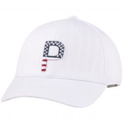 PUMA Pars And Stripes P Classic Adjustable Golf Hat - ON SALE