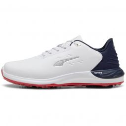 PUMA PHANTOMCAT NITRO Golf Shoes 2024 - Puma White/Deep Navy/For All Time Red
