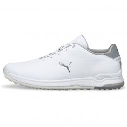 PUMA PROADAPT ALPHACAT Leather Golf Shoes - Puma White/Puma Silver