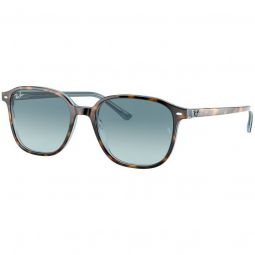 Ray-Ban Leonard Matte Tortoise Sunglasses - Blue Gradient Lens