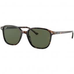 Ray-Ban Leonard Matte Tortoise Sunglasses - Green Classic G-15 Lens