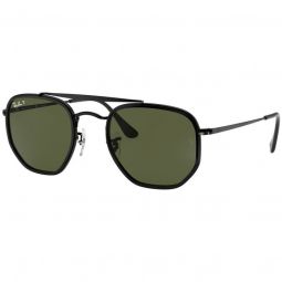 Ray-Ban Marshal II Polished Black Sunglasses - Polarized Green Classic G-15 Lens