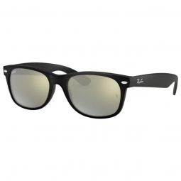 Ray-Ban New Wayfarer Flash Black Sunglasses - Silver Flash Lens