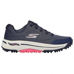 Skechers Womens GO GOLF Arch Fit Balance Golf Shoes - Navy/Pink