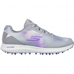 Skechers Womens GO GOLF Max 2 Splash Golf Shoes - Gray/Purple