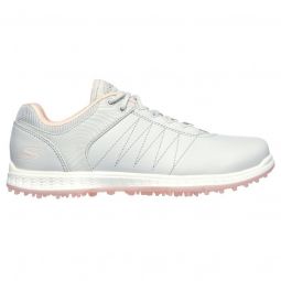 Skechers Womens GO GOLF Pivot Golf Shoes - Grey/Pink