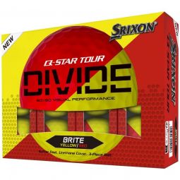 Srixon Q-STAR Tour Divide 2 Golf Balls - Yellow/Red