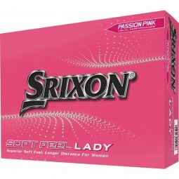 Srixon Womens SOFT FEEL LADY Golf Balls - Passion Pink