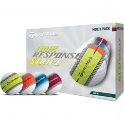TaylorMade Tour Response Stripe Golf Balls - Multicolor Pack