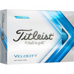 Titleist Velocity Golf Balls - Matte Blue