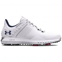 Under Armour UA HOVR Drive 2 Golf Shoes - White/Metallic Silver/Academy