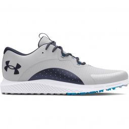Under Armour UA Charged Draw 2 SL Golf Shoes 2024 - Halo Gray/Capri/Navy