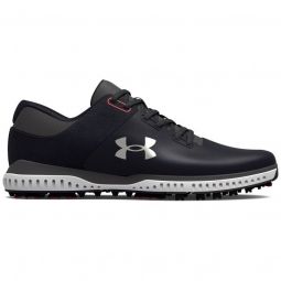 Under Armour UA Charged Medal RST Golf Shoes - Black/Metallic Silver