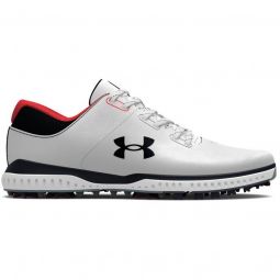 Under Armour UA Charged Medal RST Golf Shoes - White/Black