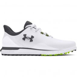 Under Armour UA HOVR Drive Fade Spikeless Golf Shoes 2024 - White/White/Titan Gray