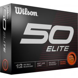 Wilson 50 Elite Golf Balls - Orange