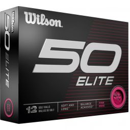 Wilson 50 Elite Golf Balls - Pink