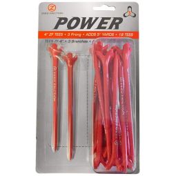 Zero Friction Power 4 Inch Golf Tees - 18 Pack