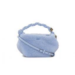 Light Blue Fluffy Mini GANNI Bou Bag