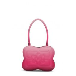 Pink Gradient Butterfly Top Handle Bag