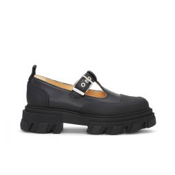 Black Cleated Mary Jane Shoes