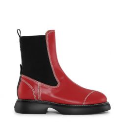 Red Everyday Mid Chelsea Boots