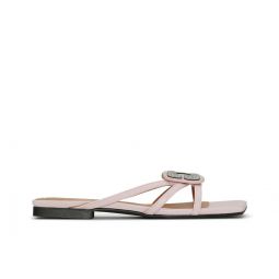 Lilac Butterfly Strass Flat Sandals