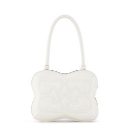 White Butterfly Top Handle Bag