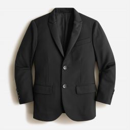 Boys Ludlow peak-lapel tuxedo jacket in Italian wool