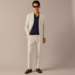 Ludlow Slim-fit unstructured suit jacket in Irish cotton-linen blend