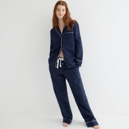 End-on-end cotton long-sleeve pajama set