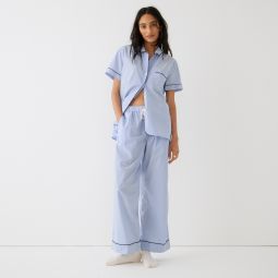 End-on-end cotton short-sleeve pajama set