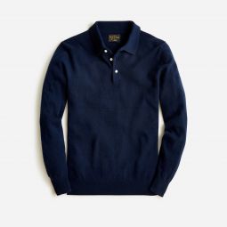 Cashmere collared sweater-polo