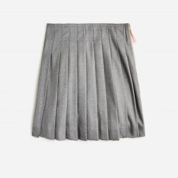 Girlsu0026apos; pleated skirt in twill