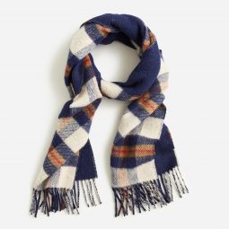 Abraham Moon u0026amp; Sons for J.Crew double-faced scarf in English wool