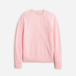 Cotton piquu0026eacute;-stitch crewneck sweater