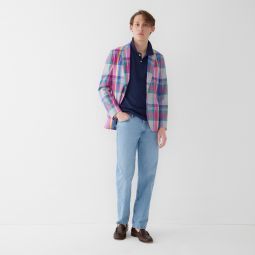 Ludlow Slim-fit blazer in cotton madras