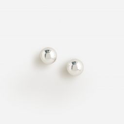 Dainty gold-plated ball-stud earrings