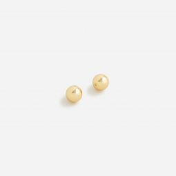 Dainty gold-plated ball-stud earrings